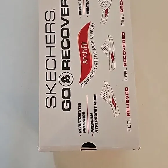 New Sketchers Go Recover Sandal in Navy, Size 8 - Picture 6 of 6